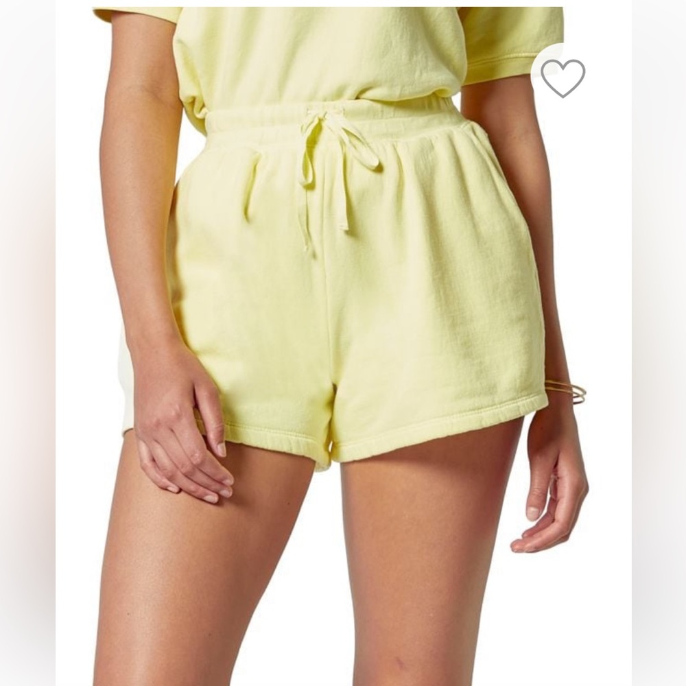 Joie the hunt sunny yellow cotton shorts